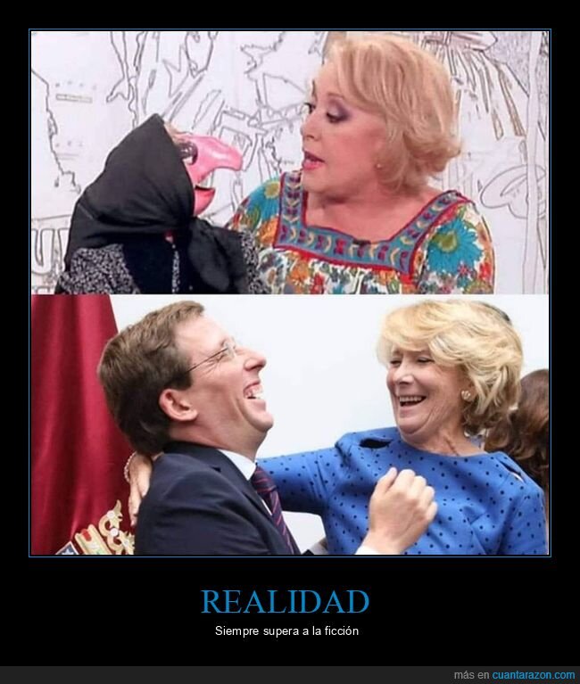 almeida,doña rogelia,esperanza aguirre,parecidos,políticos