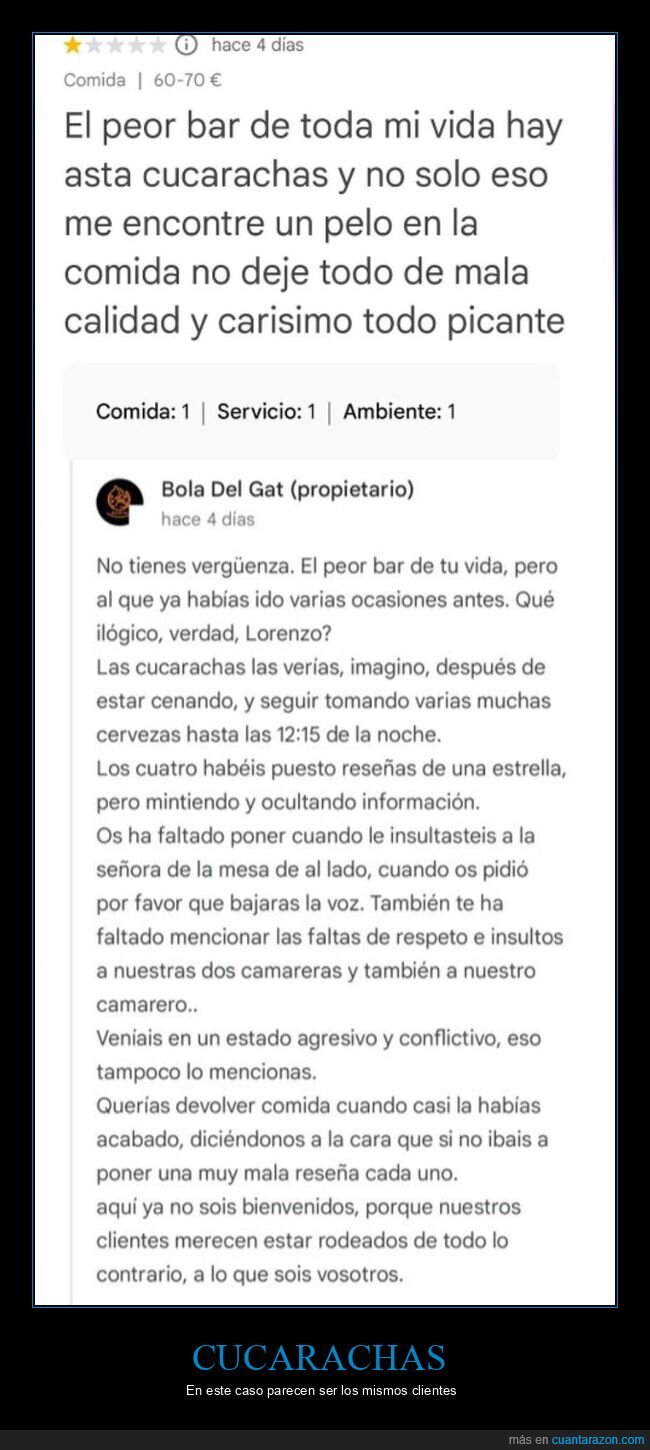 bar,reseña,cucarachas