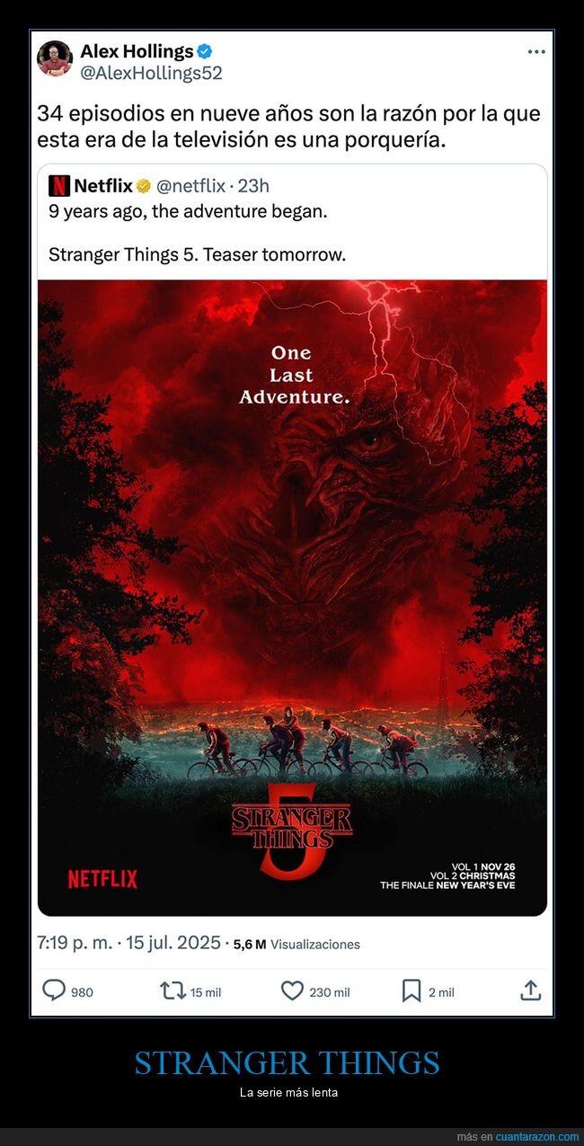 años,episodios,stranger things,temporadas