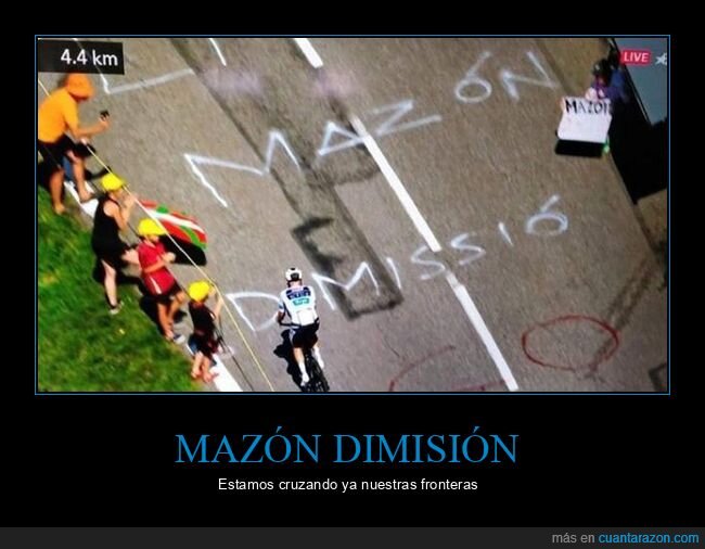 dimissió,pintada,francia,mazón,tour