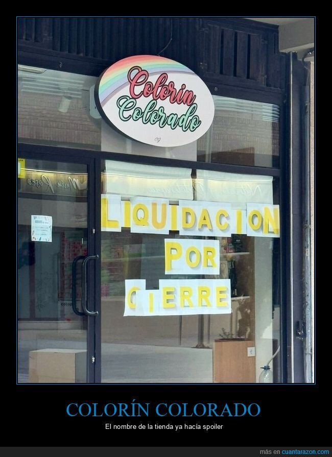 colorin colorado,tienda,cerrada