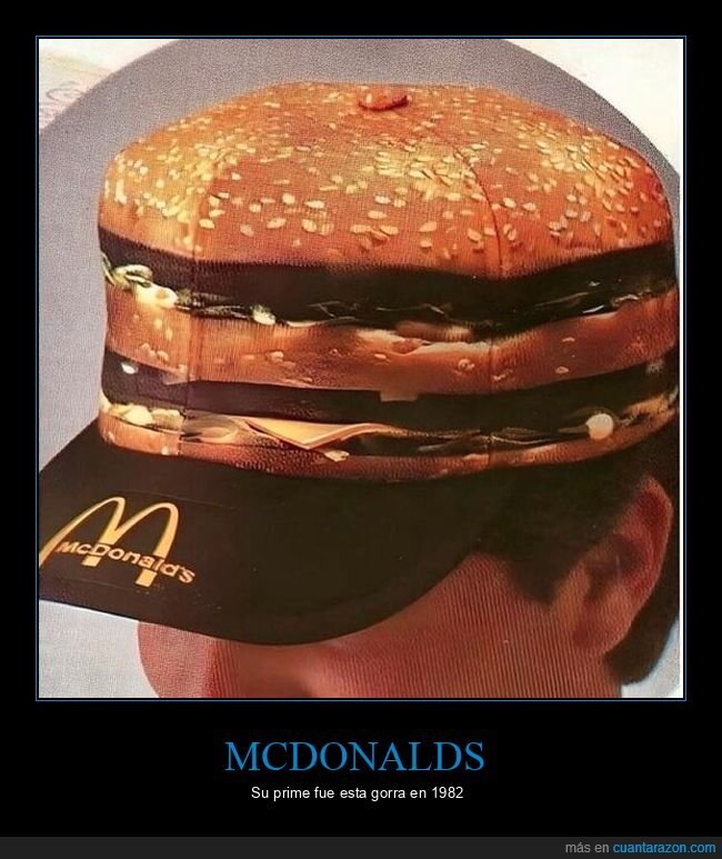 mcdonalds,gorra,hamburguesa