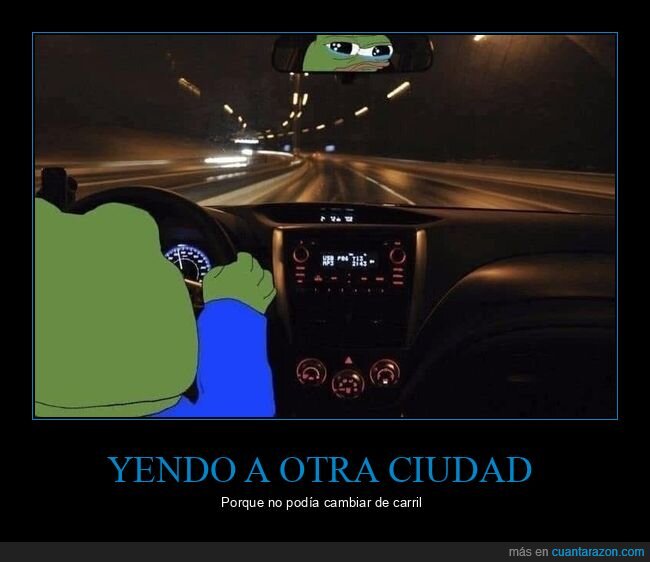 cambiar,ciudad,carril