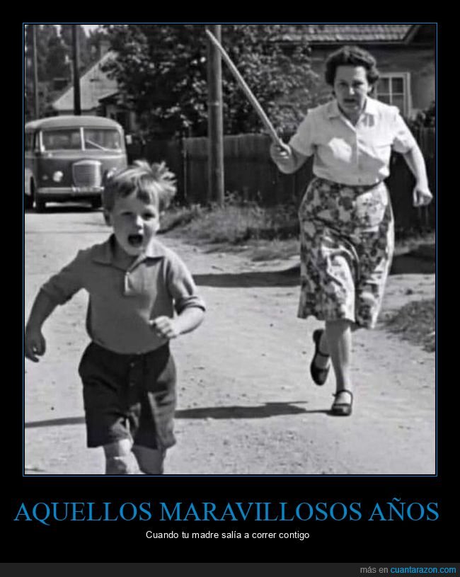 correr,madre,hijo