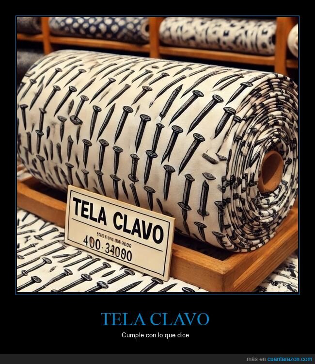 tela,clavo