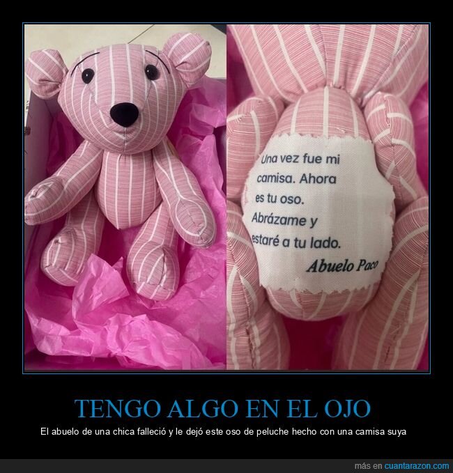 fallecer,peluche,abuelo,camisa,chica,dejar