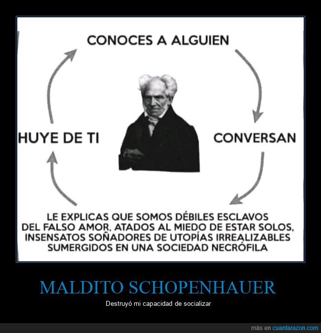 schopenhauer,conocer,huir
