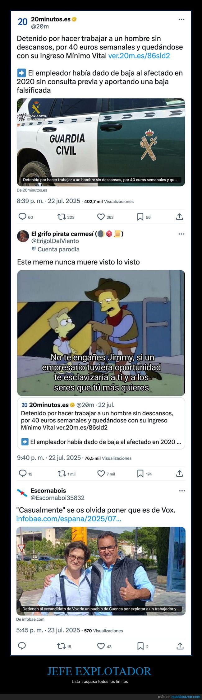 explotación,ingreso mínimo vital,jefe,trabajo