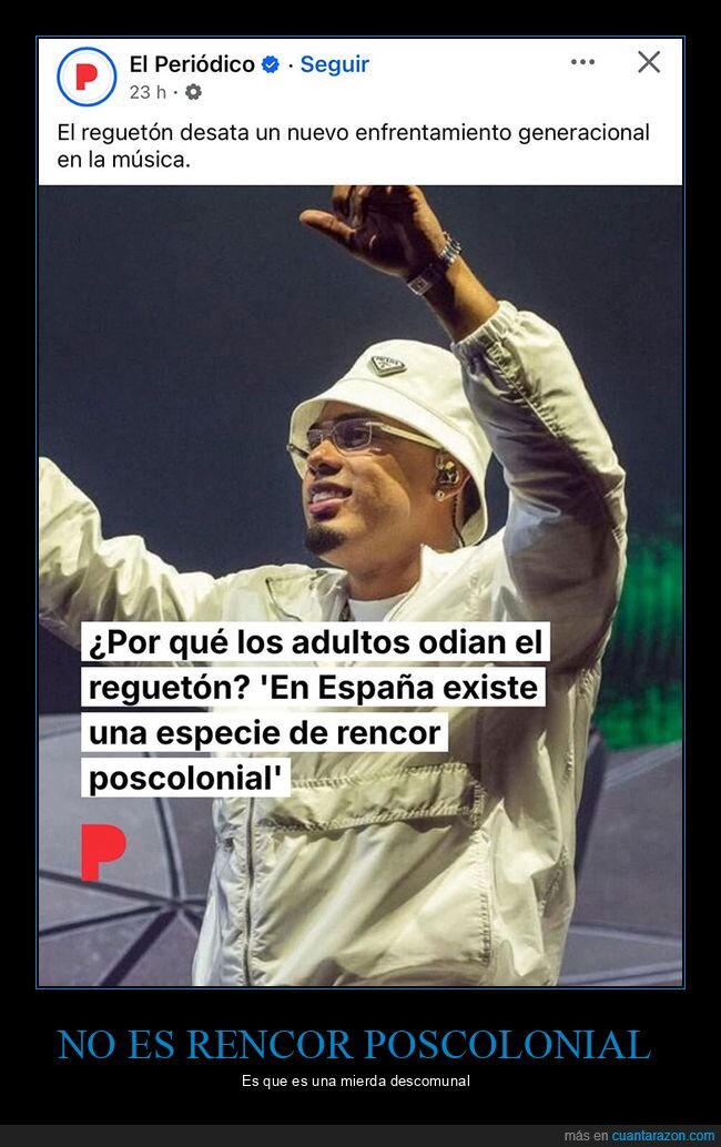 adultos,reguetón,rencor poscolonial
