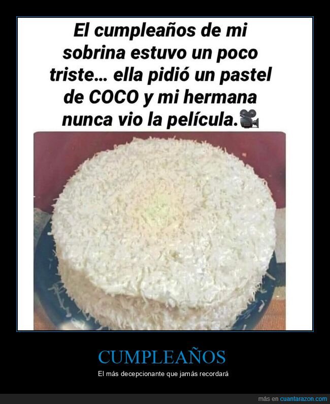 cumpleaños,tarta,coco