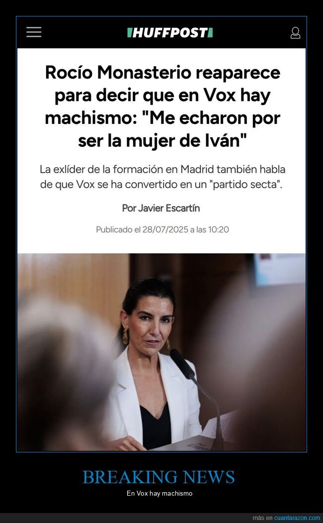 rocío monasterio,vox,machismo,políticos