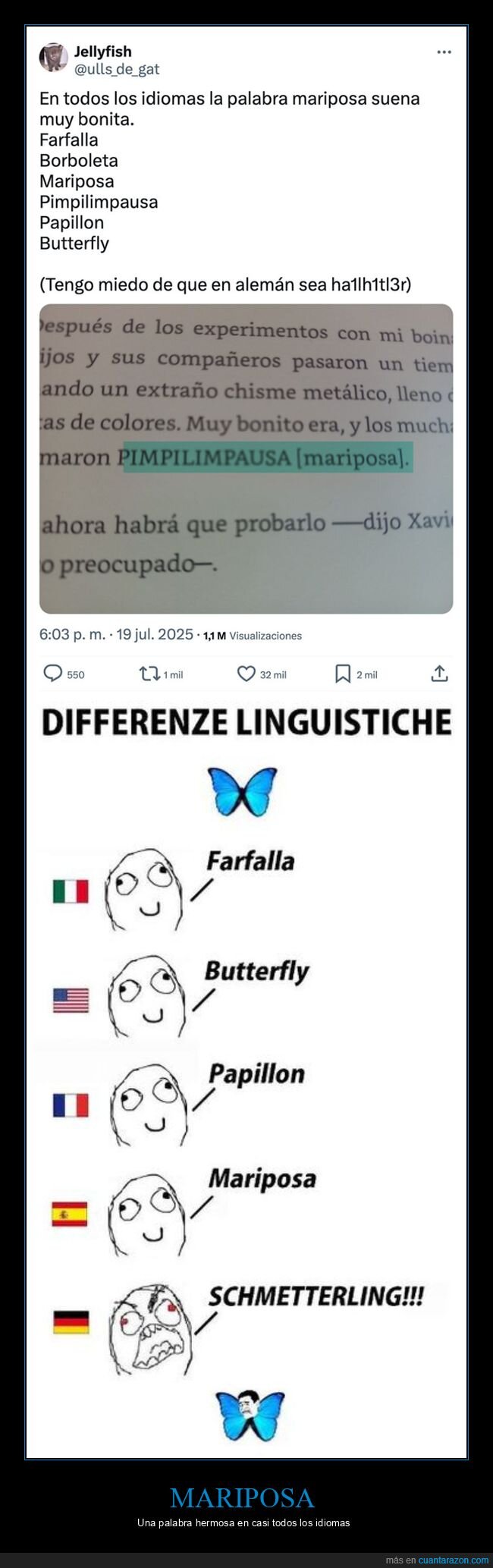 alemán,diferencias lingüisticas,idiomas,mariposa