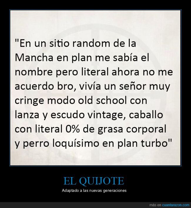 quijote,lenguaje actual