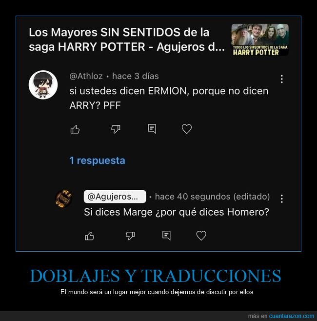 harry potter,nombres,doblajes