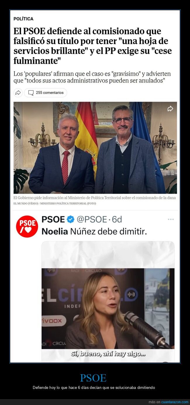 psoe,defender,falsificar,título,políticos