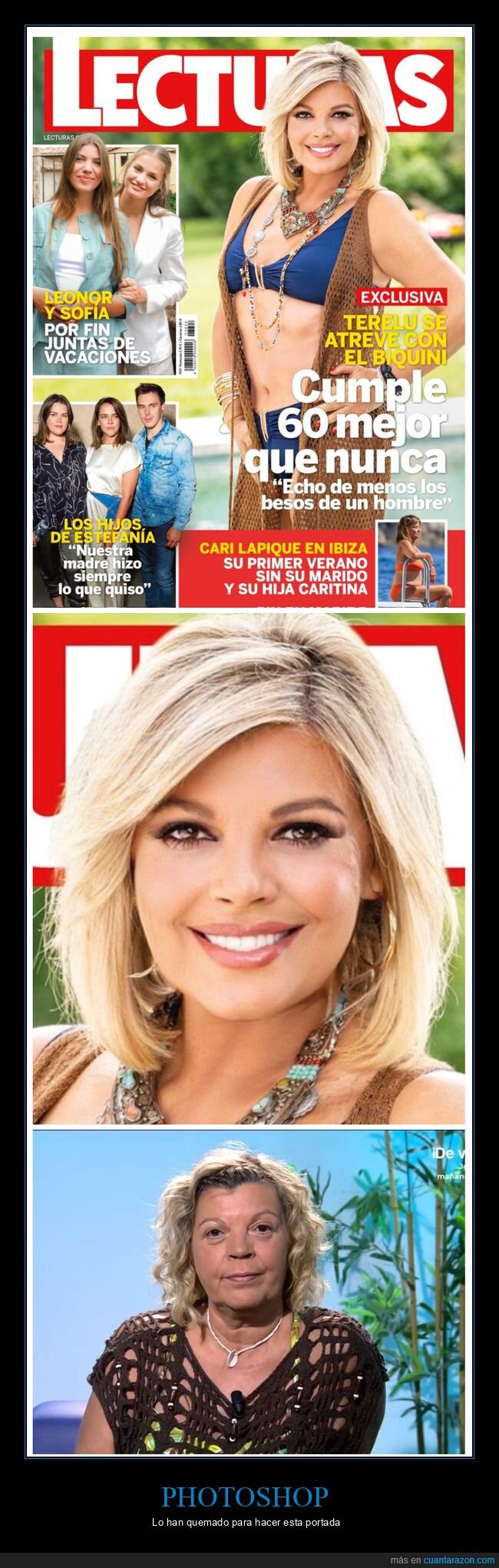 photoshop,revista,terelu campos