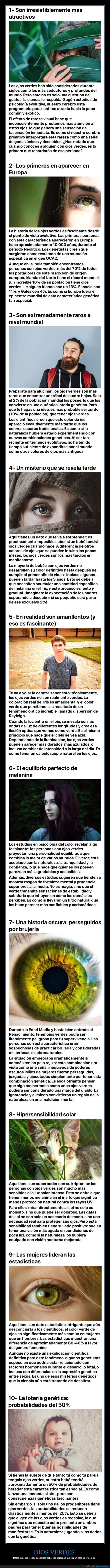 ojos verdes,curiosidades+
