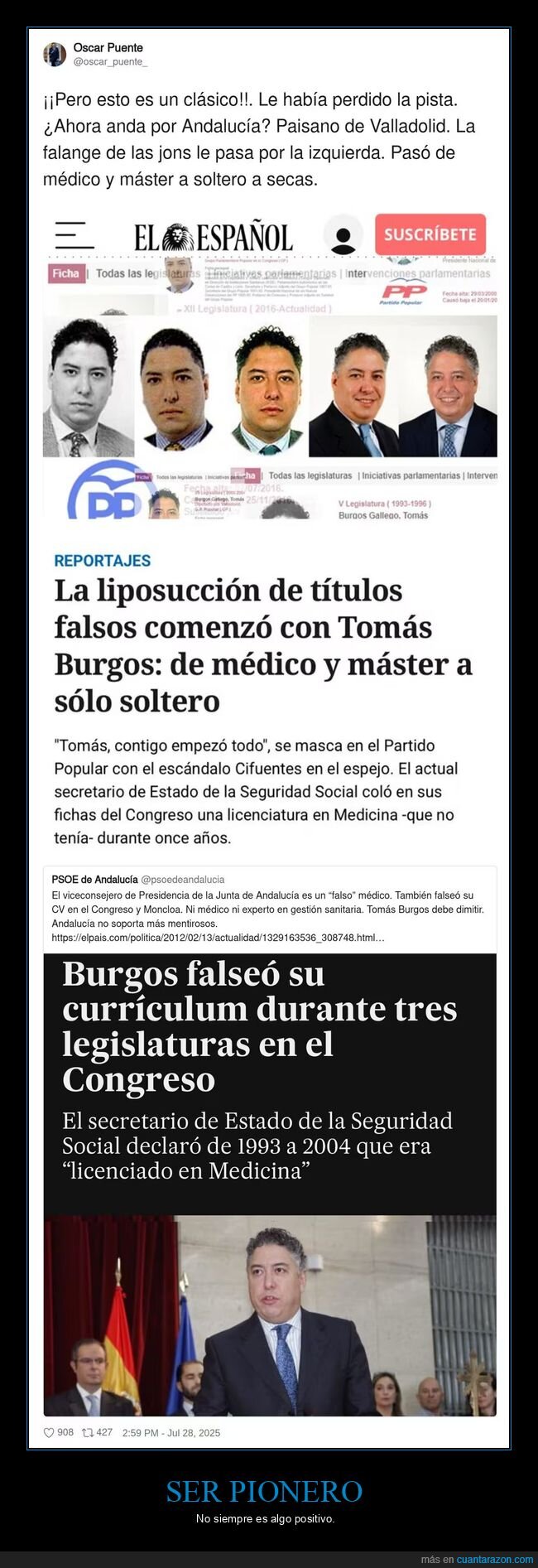 tomás burgos,títulos,políticos