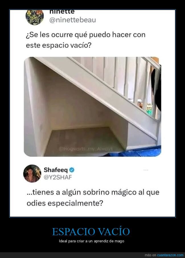 escalera,hueco,harry potter