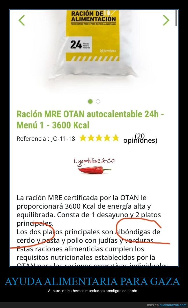 gaza,ayuda limentaria,cerdo