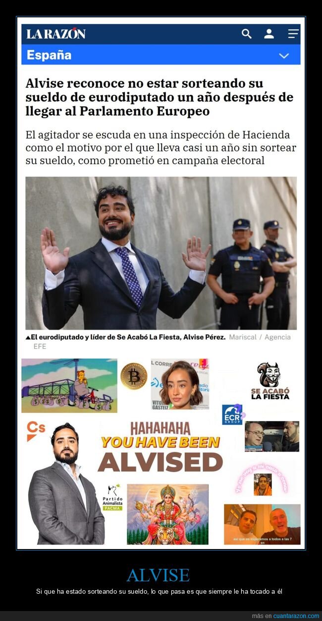 alvise,sorteo,sueldo