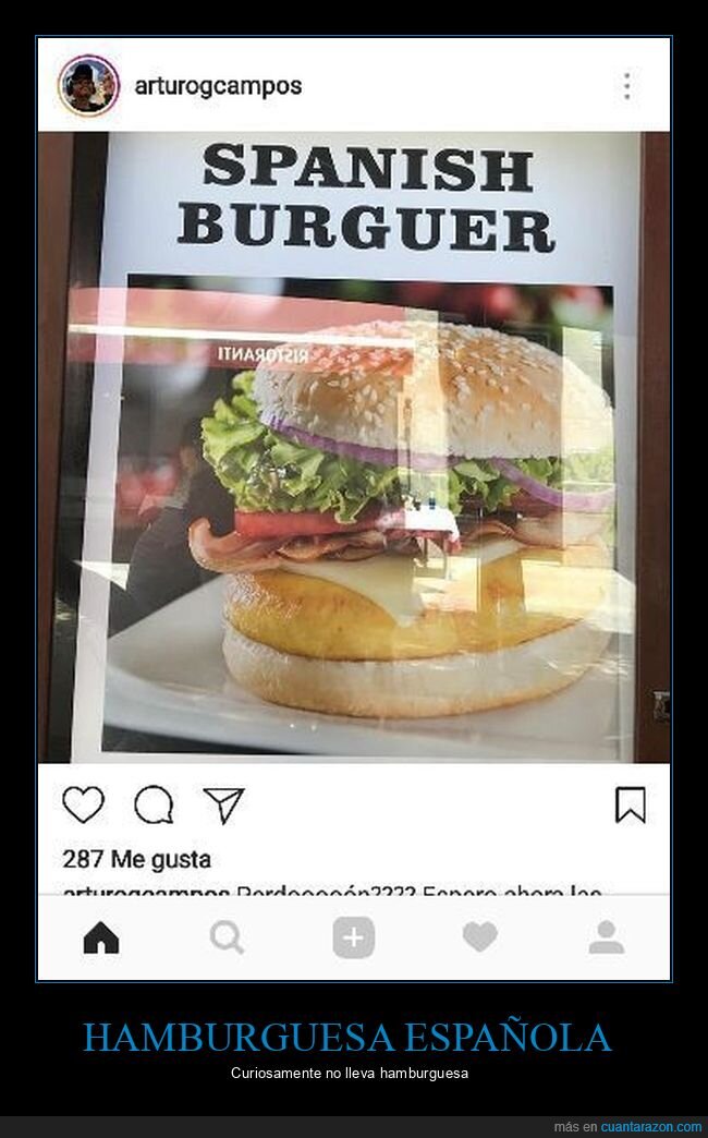 hamburguesa,tortilla de patatas,wtf