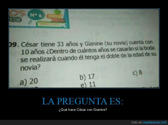 edades,libro de texto,problema,wtf