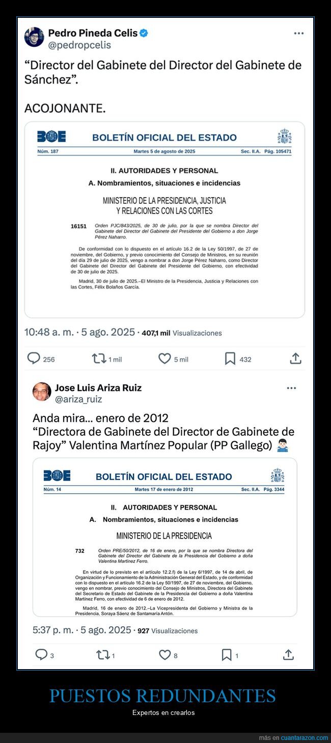 director del gabinete,políticos