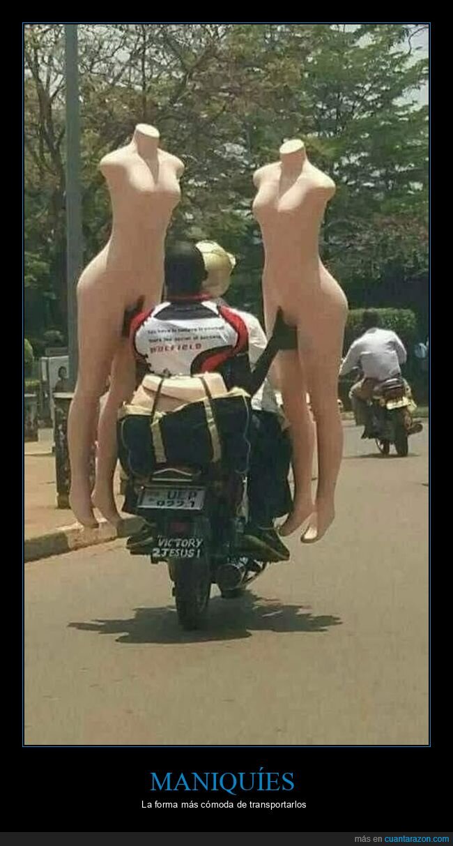 maniquíes,motos,wtf