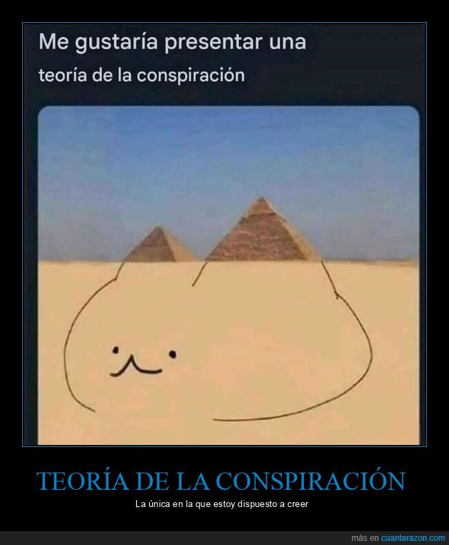 teoría de la conspiración,pirámides,gato