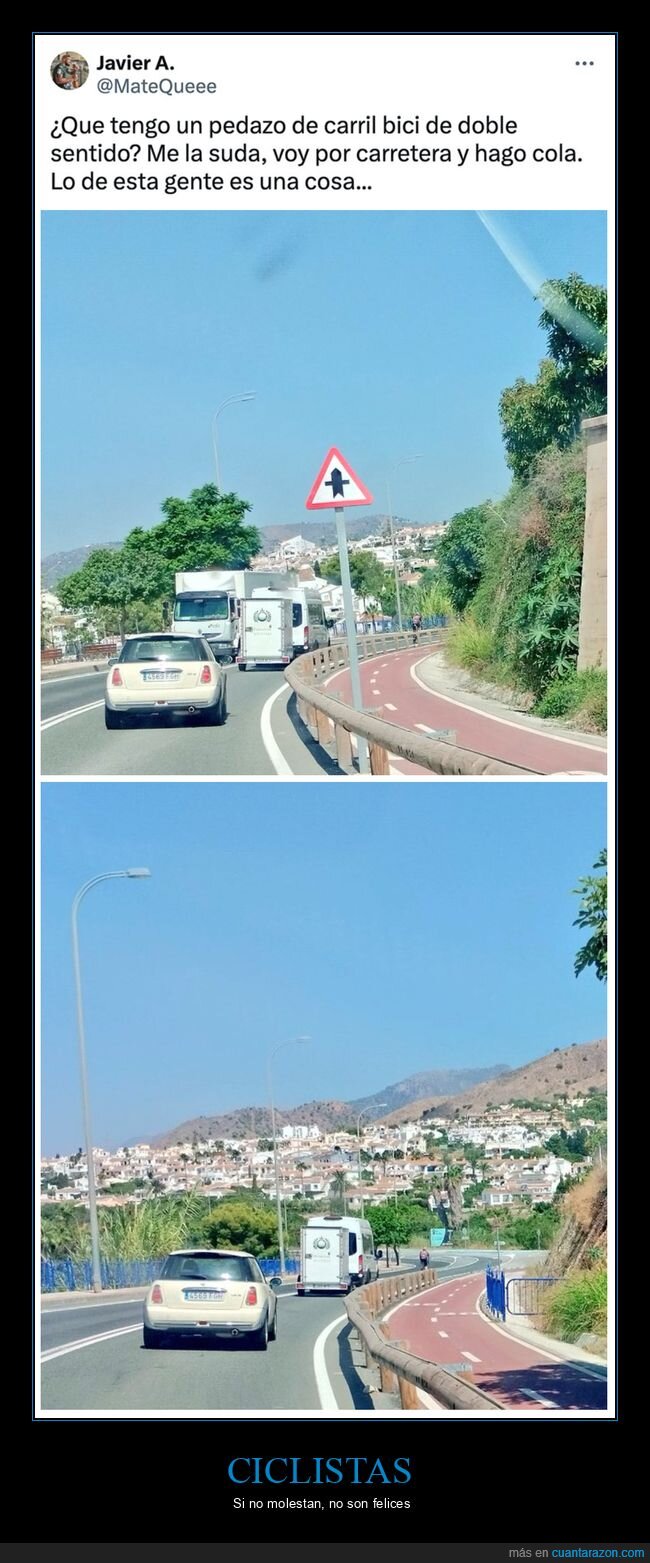 bicicleta,carretera,carril bici,coches