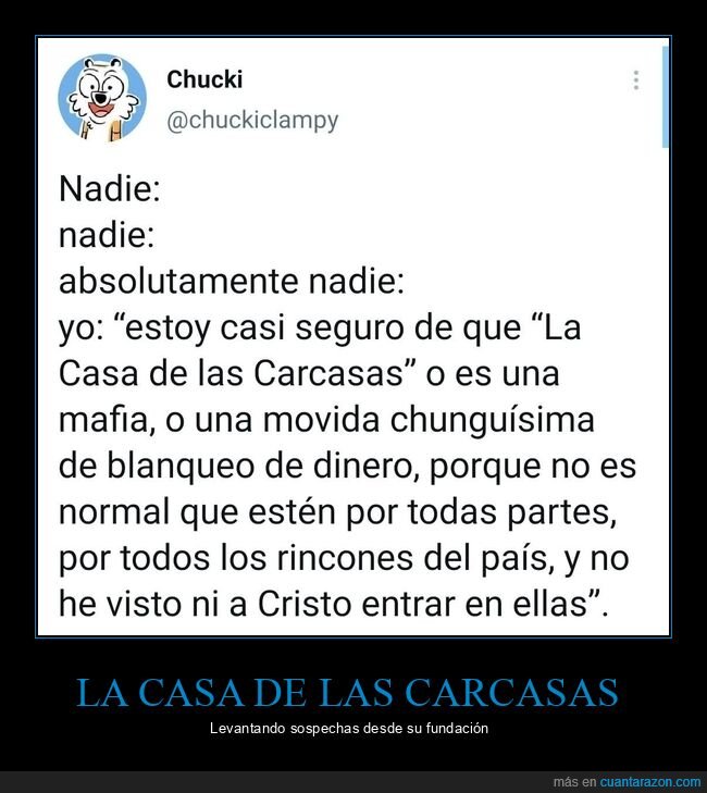 la casa de las carcasas,blanqueo