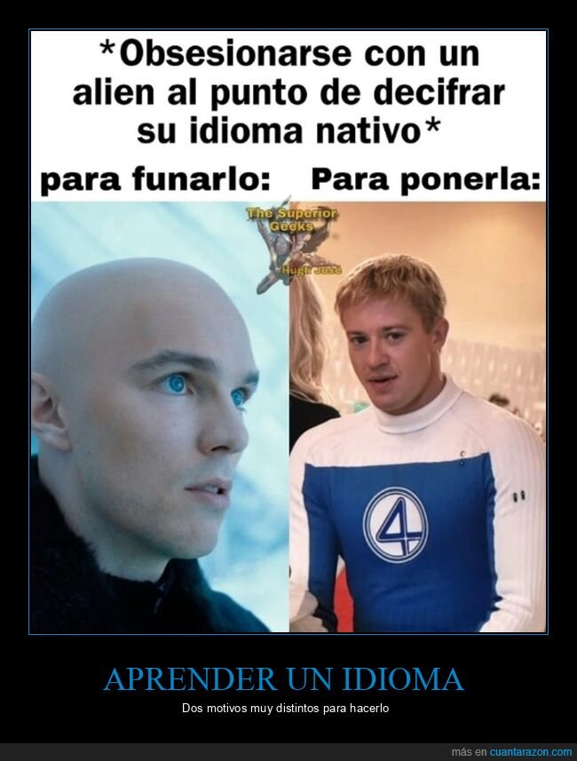 alien,idioma,superman,los 4 fantásticos