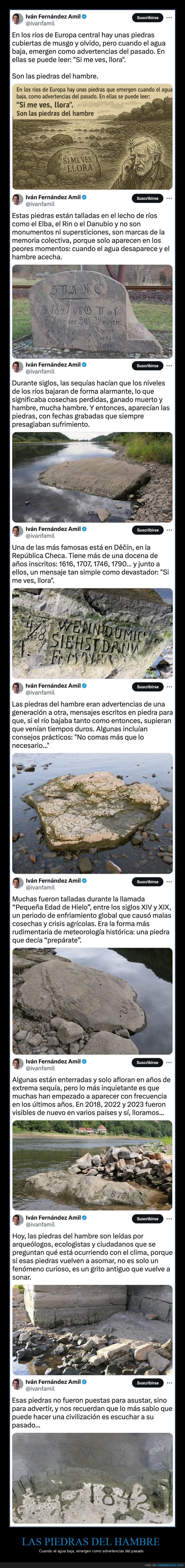 las piedras del hambre,advertencias