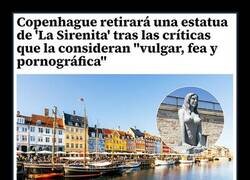 Enlace a Indignación con la nueva escultura de La Sirenita