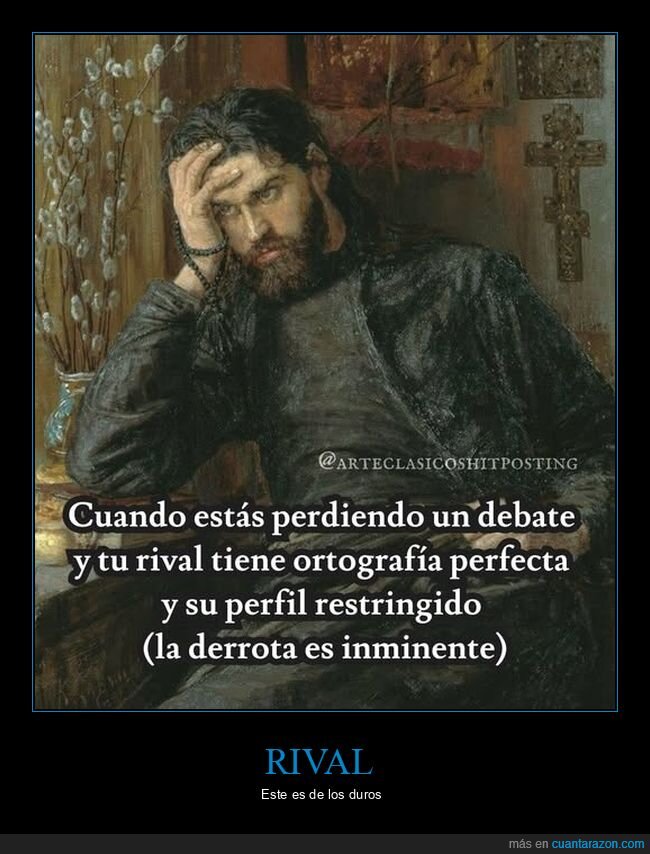 debate,rival,ortografía,perfil restringido