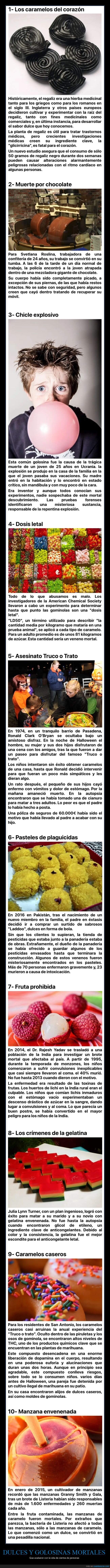 dulces,golosinas,mortales