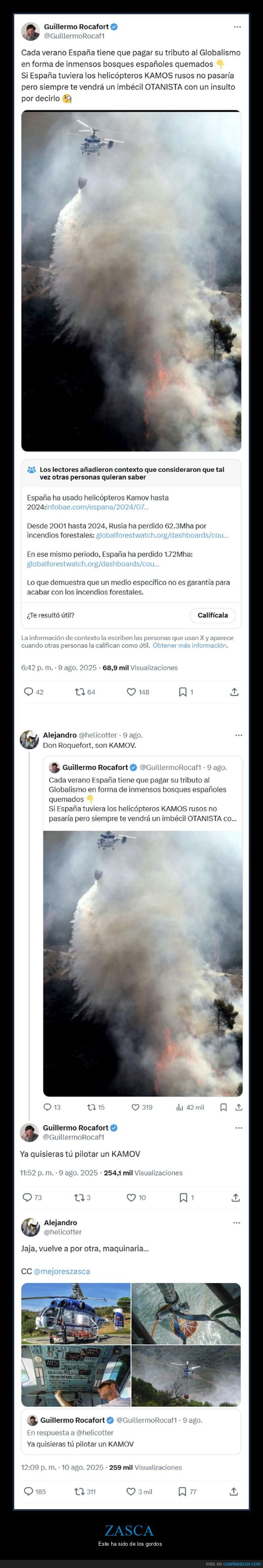 zasca,helicótero,incendios