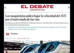 Enlace a Red ferroviaria precaria