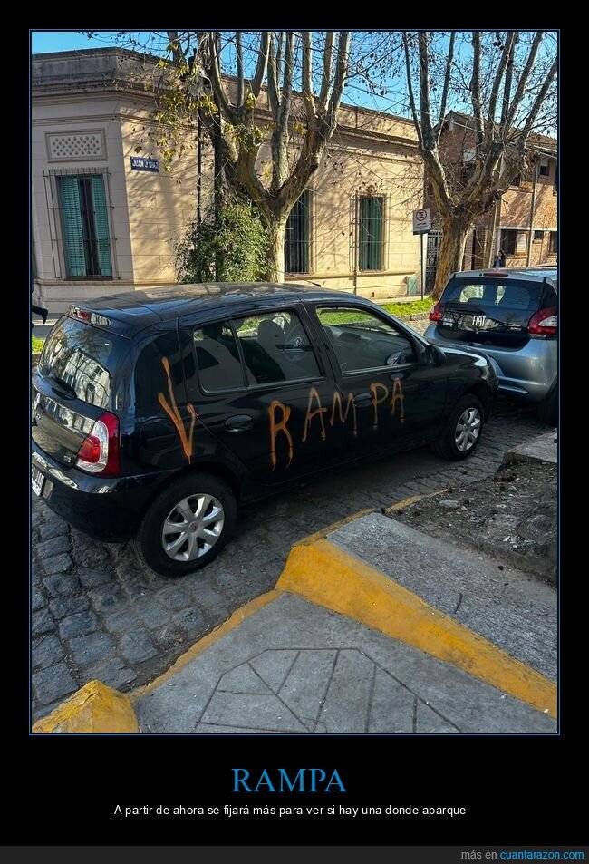 coches,pintada,rampa