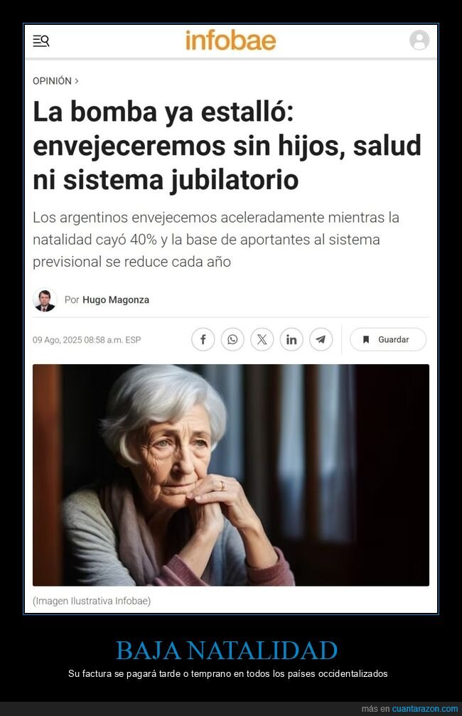 baja natalidad,envejecer,hijos,salud,jubilación