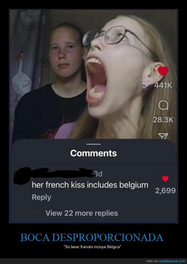 boca,grande,beso francés,bélgica,comentarios