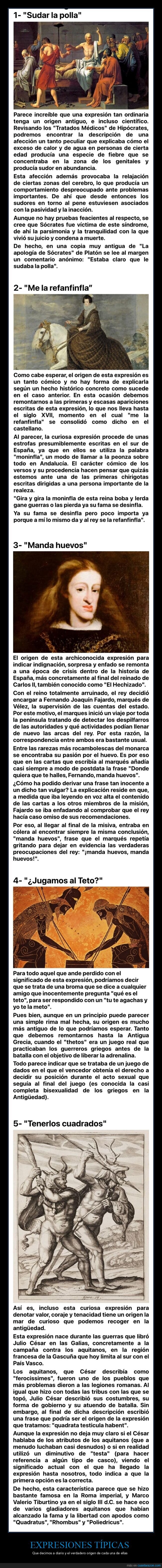 expresiones típicas,origen