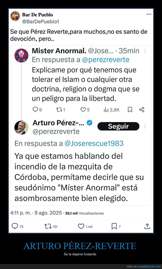 anormal,arturo pérez reverte