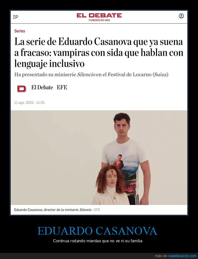 eduardo casanova,serie,vampiras,lenguaje inclusivo