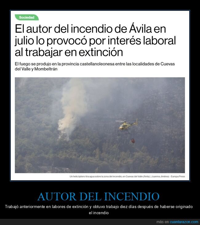 incendio,trabajo
