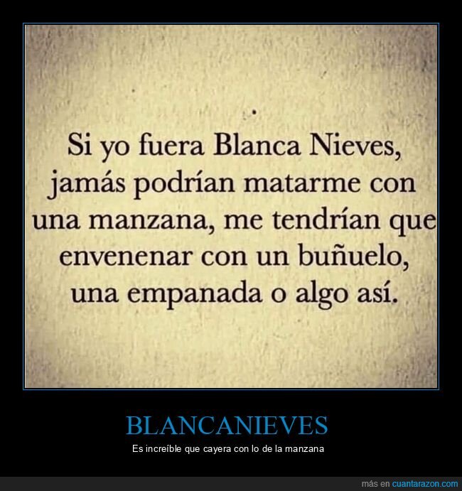blancanieves,manzana