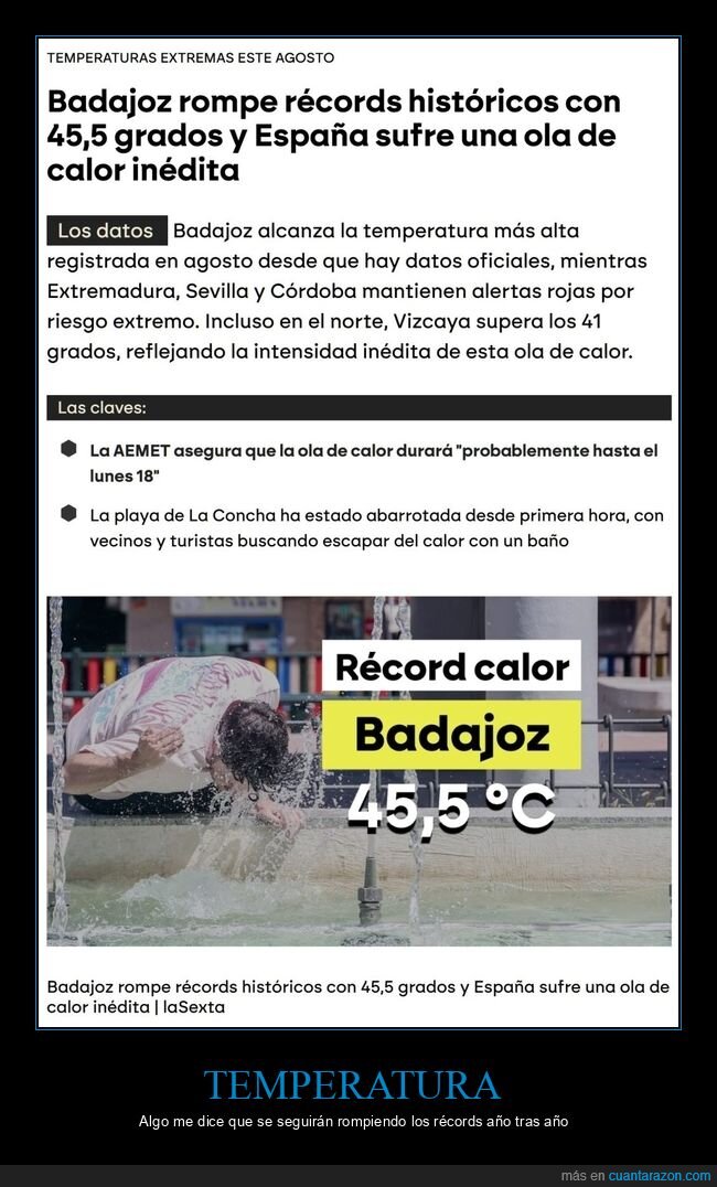 badajoz,récord,temperatura,calor