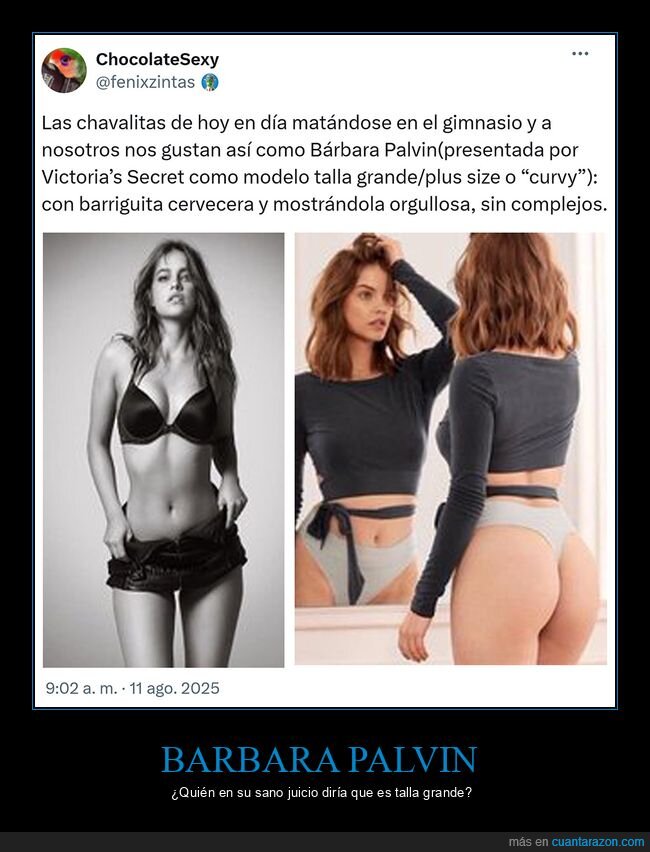 barbara palvin,talla grande,victoria's secret