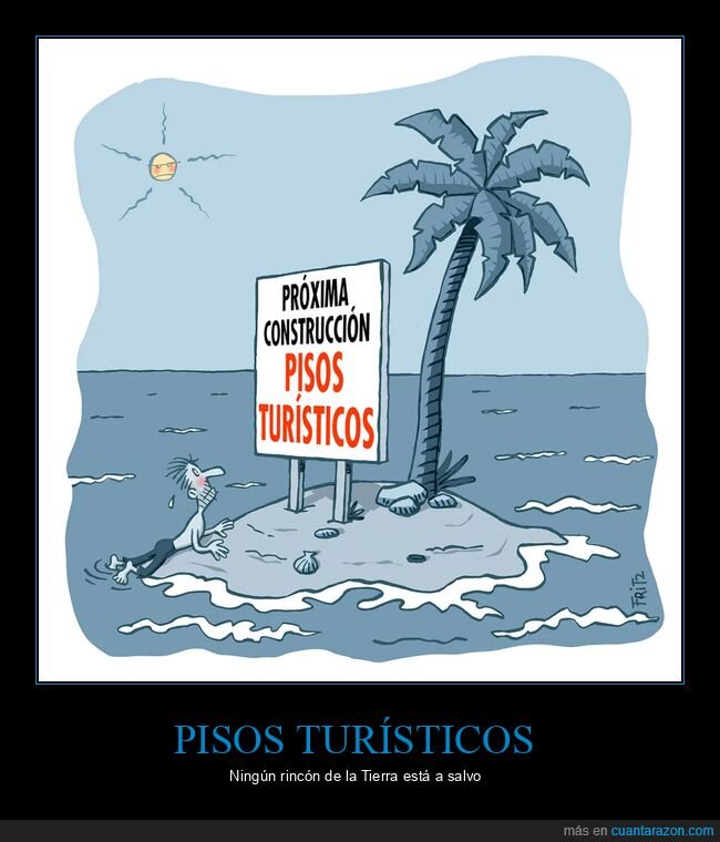 isla desierta,náufrago,pisos turísticos